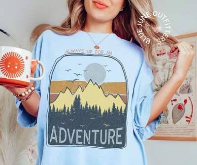 Always Up for An Adventure | Unisex Sunset Chaser Tee