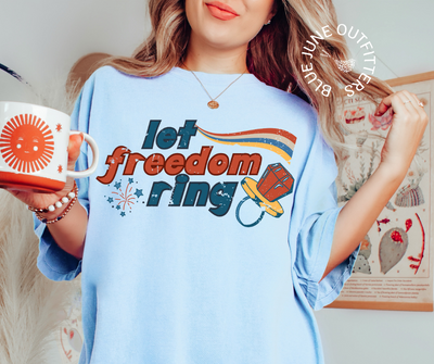 Let Freedom Ring | Comfort Colors® Retro Fourth of July Tee
