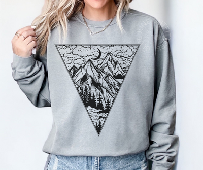 Mountains Scene Comfort Colors® Sweatshirt