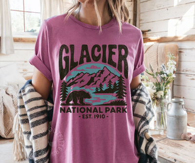 GLACIER NATIONAL PARK | COMFORT COLORS GRAPHIC TEE