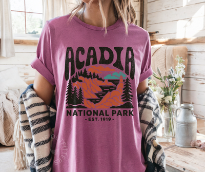 ACADIA NATIONAL PARK TEE | MAINE HIKING NATURE LOVER