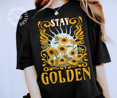 Stay Golden | Retro Hippie Comfort Colors® Tee