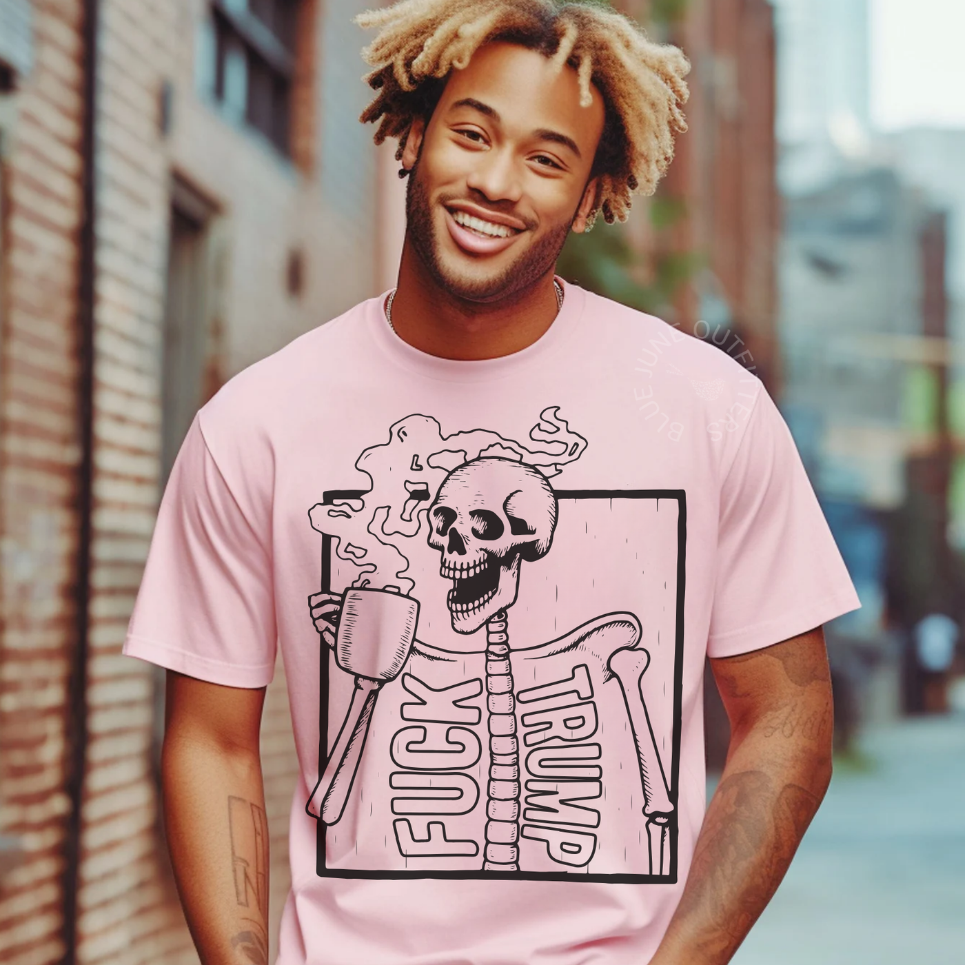 Political Skeleton Graphic Tee | Subt Anti-MAGA Shirt