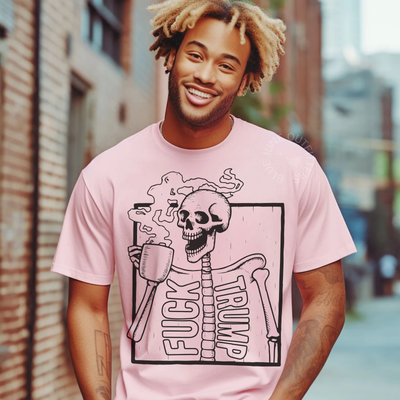 Political Skeleton Graphic Tee | Subt Anti-MAGA Shirt