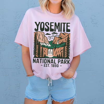 Yosemite National Park T-Shirt | Hiking Camping Graphic Tee
