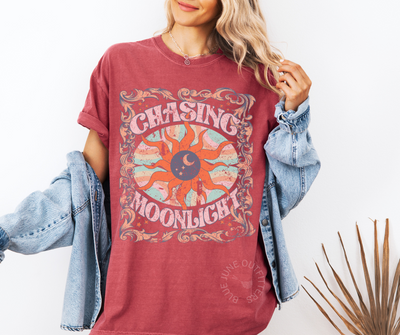 CHASING MOONLIGHT | RETRO BOHO CELESTIAL TEE