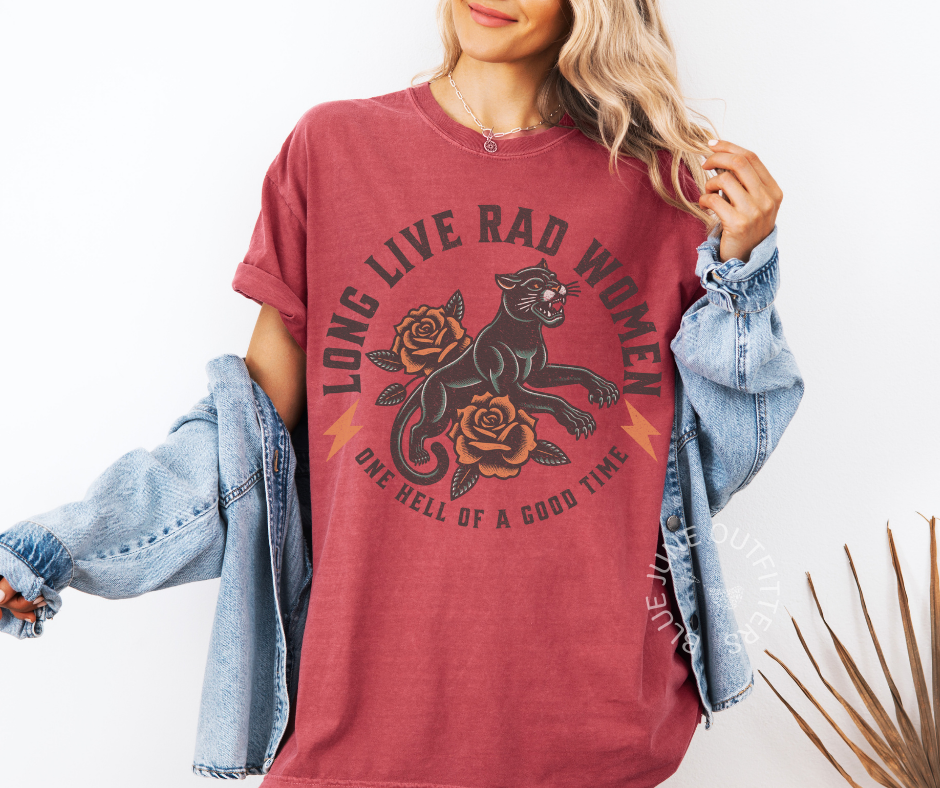 LONG LIVE RAD WOMEN | COMFORT COLORS® RETRO FEMINIST TEE