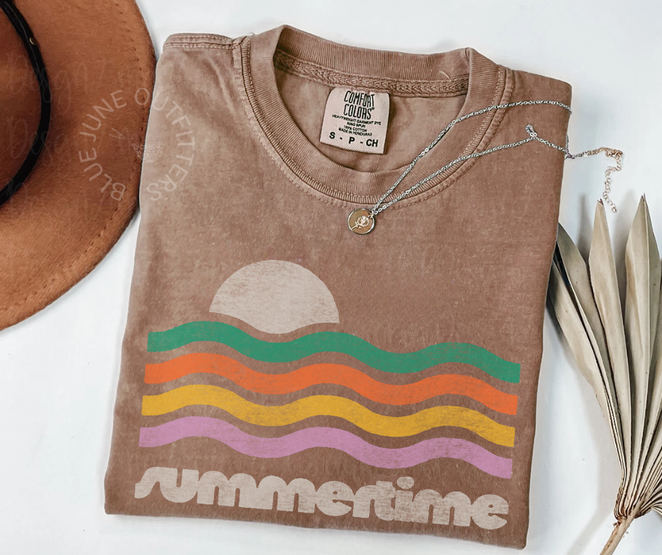 RETRO SUMMERTIME TEE | UNISEX COMFORT COLORS S-4XL