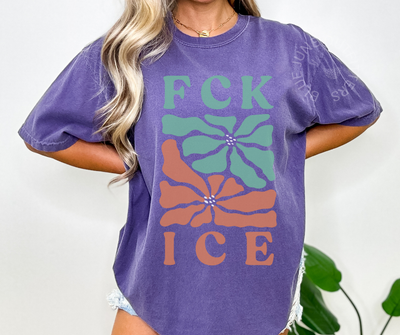 RETRO FLORAL PROTEST TEE | HIPPIE AESTHETIC FEMINIST SHIRT