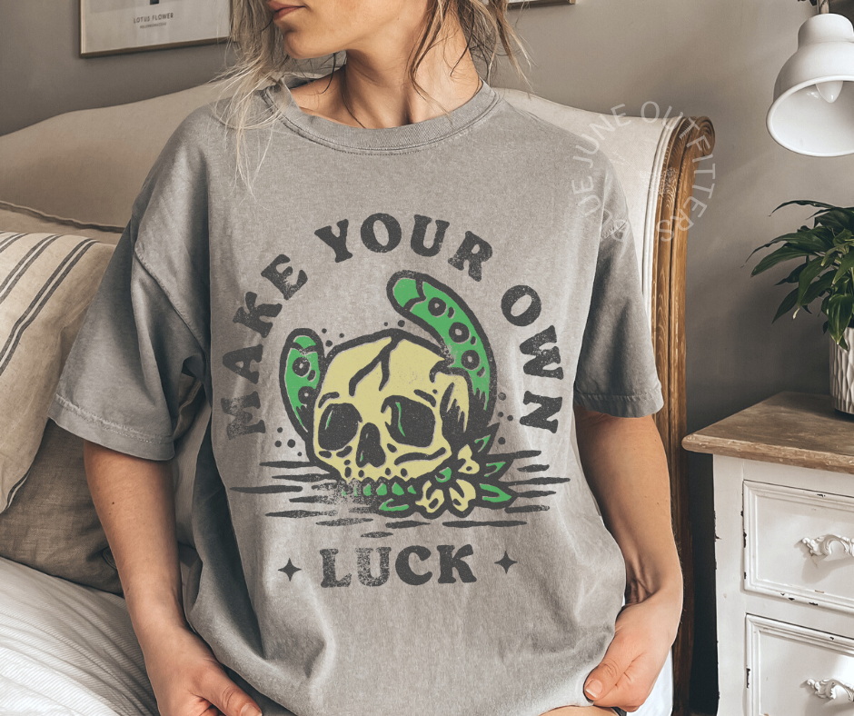 Make Your Own Luck Skull | Comfort Colors® Tee