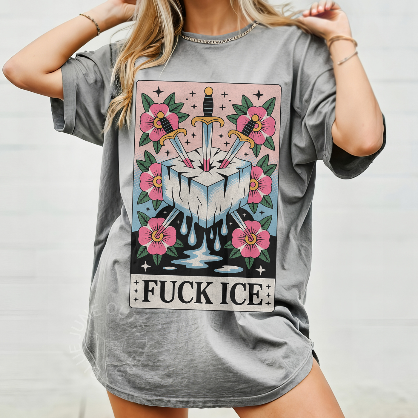 Fuck ICE Comfort Colors® T-Shirt – Rebel Punk Activist Graphic Tee