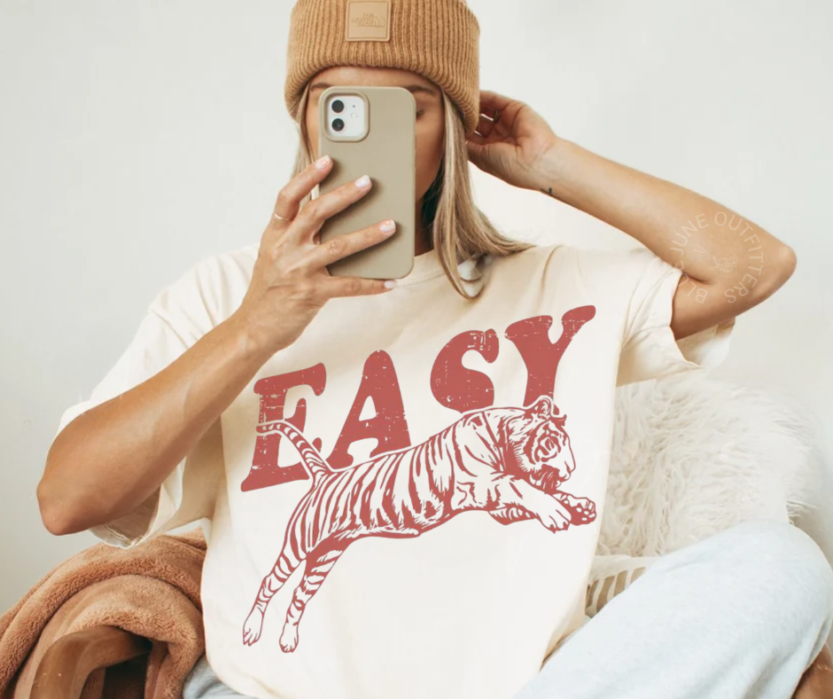 Easy Tiger Comfort Colors® T-Shirt – Retro Graphic Tee