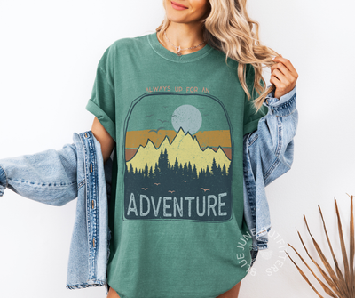 Always Up for An Adventure | Unisex Sunset Chaser Tee