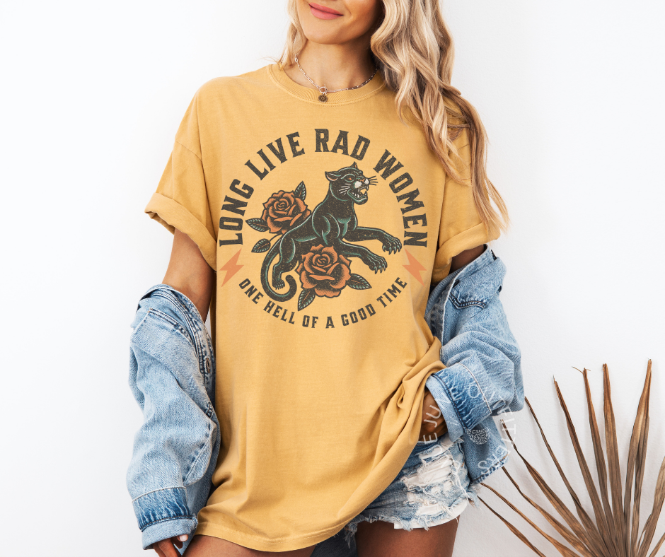 LONG LIVE RAD WOMEN | COMFORT COLORS® RETRO FEMINIST TEE