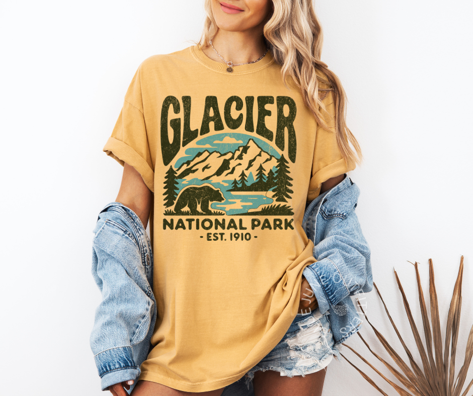 GLACIER NATIONAL PARK | COMFORT COLORS GRAPHIC TEE