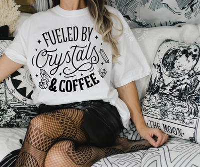 Fueled By Crystals & Coffee | Comfort Colors® Tee