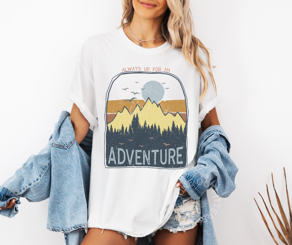 Always Up for An Adventure | Unisex Sunset Chaser Tee