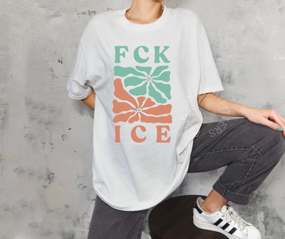 RETRO FLORAL PROTEST TEE | HIPPIE AESTHETIC FEMINIST SHIRT