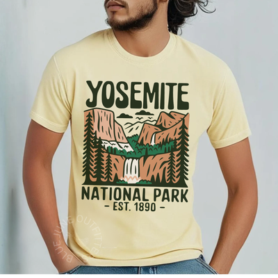 Yosemite National Park T-Shirt | Hiking Camping Graphic Tee