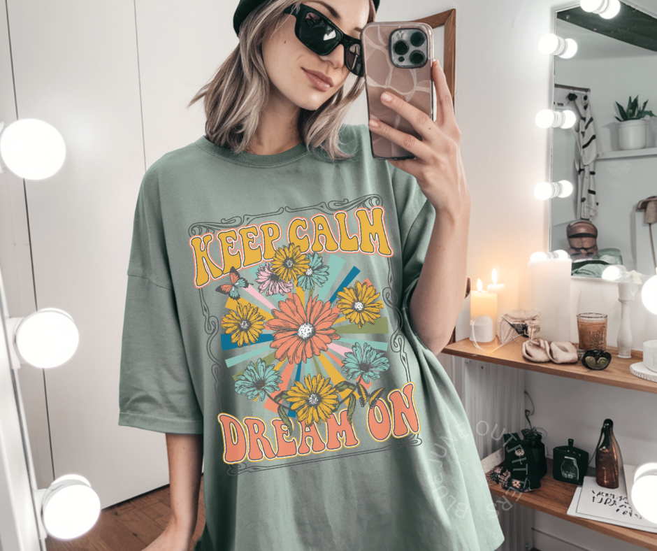 KEEP CALM DREAM ON | GROOVY BOHO TEE