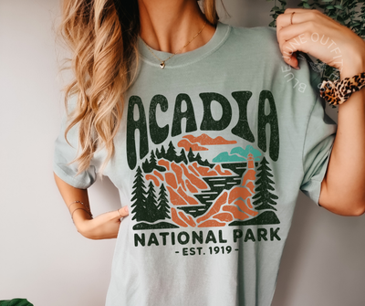 ACADIA NATIONAL PARK TEE | MAINE HIKING NATURE LOVER