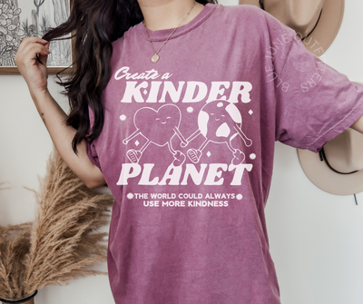 Create a Kinder Planet | Retro Comfort Colors® Tee