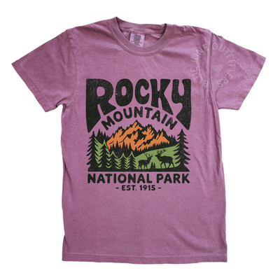 Rocky Mountain National Park Retro Graphic Tee