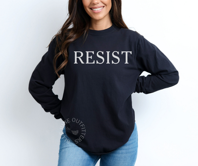 RESIST LONG SLEEVE FEMINIST TEE | COMFORT COLORS®