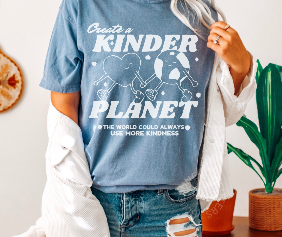 Create a Kinder Planet | Retro Comfort Colors® Tee