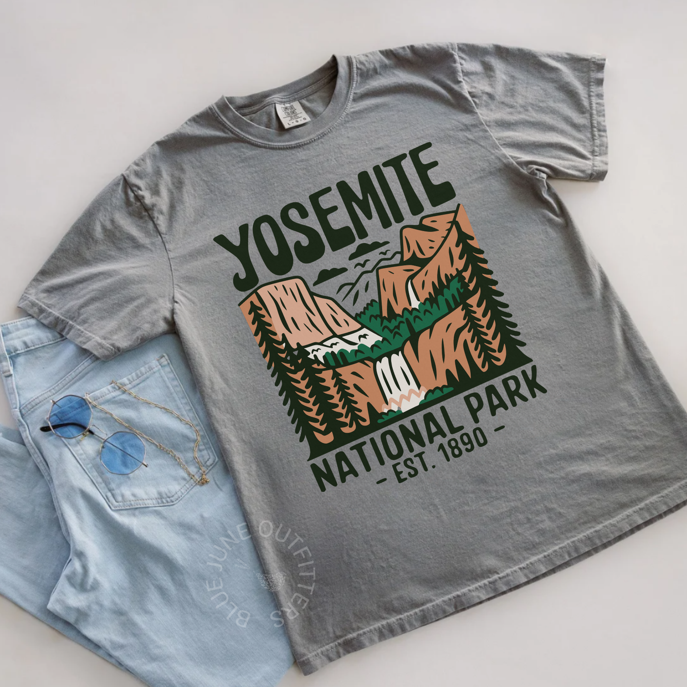 Yosemite National Park T-Shirt | Hiking Camping Graphic Tee