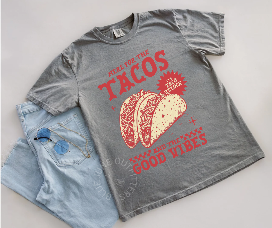 TACOS AND GOOD VIBES | RETRO FOODIE TEE