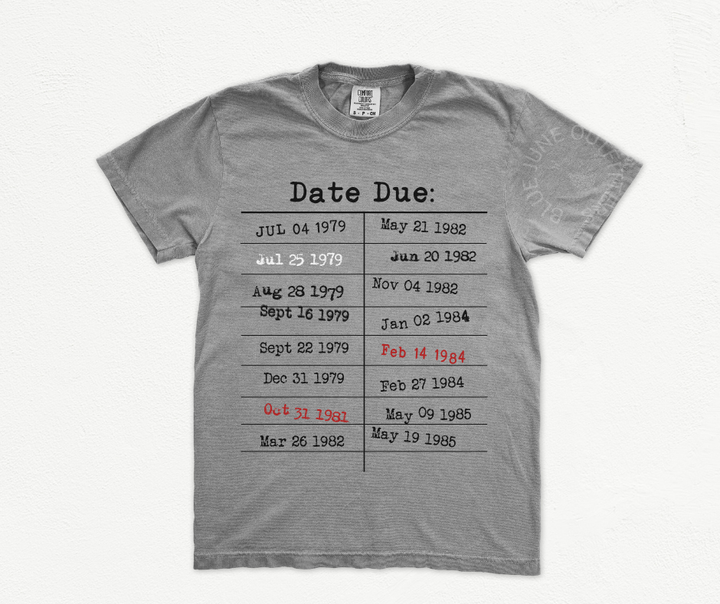 RETRO LIBRARY CARD TEE | BOOKISH BOOK LOVER TEE | GIFT FOR TEACHER | DUE DATE