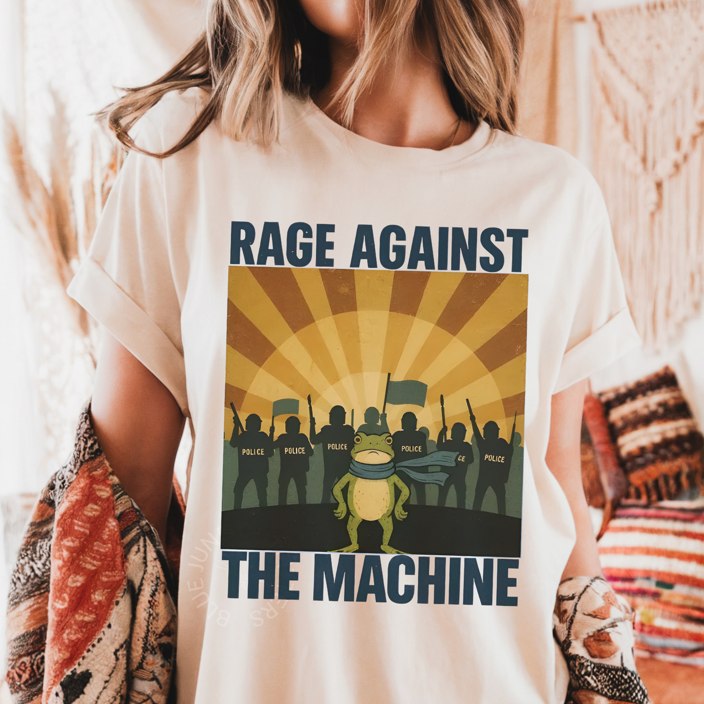 Portland Protest Frog | Pro-Democracy Graphic Shirt