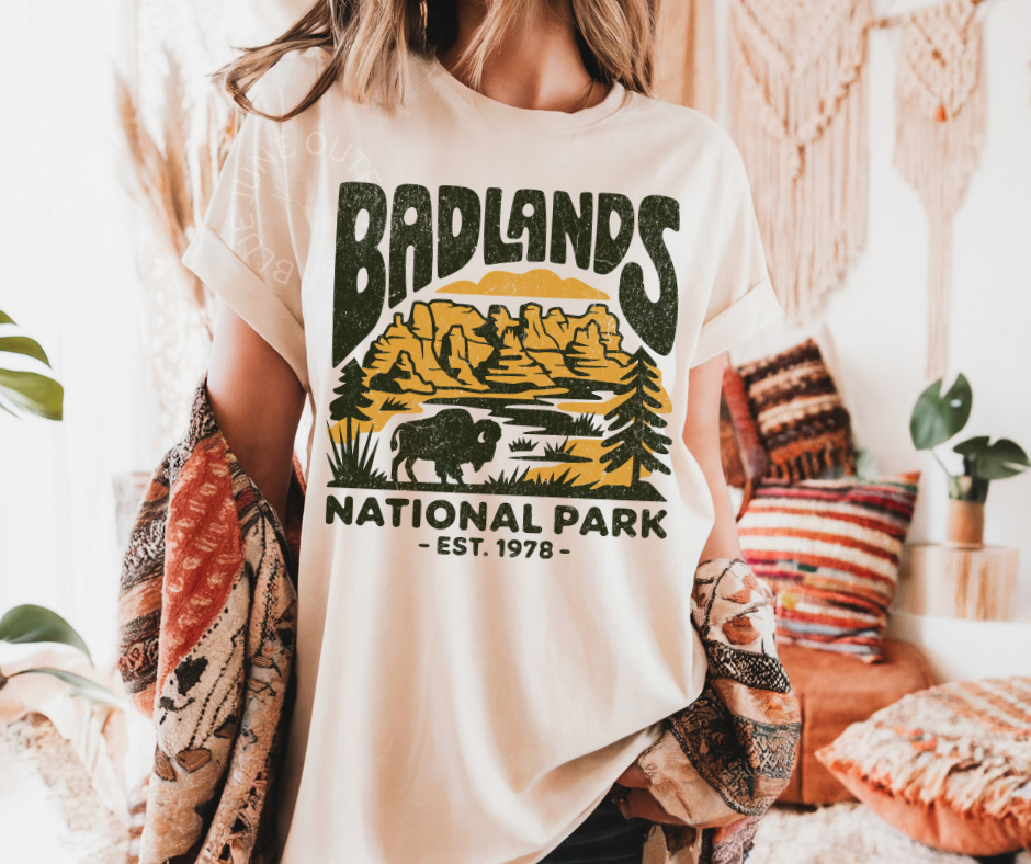 Badlands National Park Tee | Vintage South Dakota Graphic Shirt