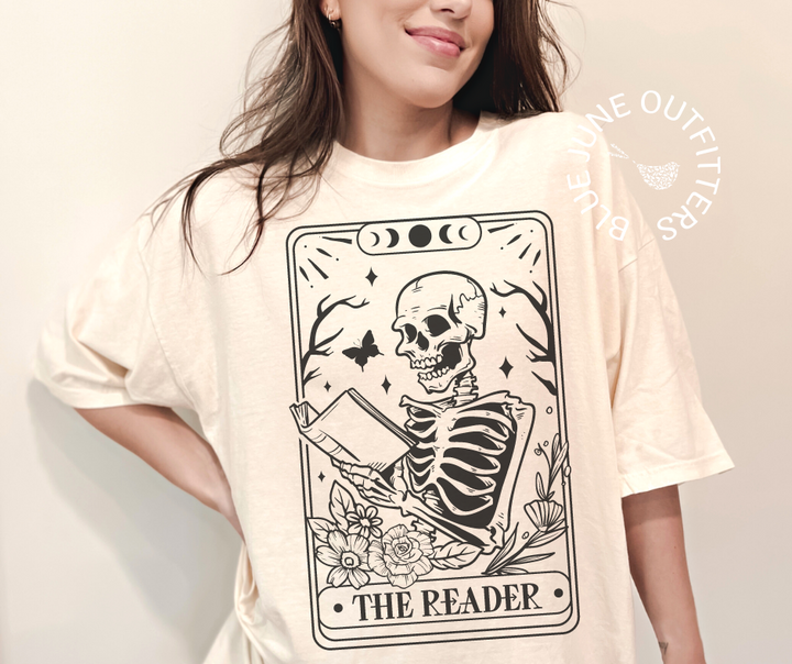 The Reader Skellie Tarot | Comfort Colors® Tee