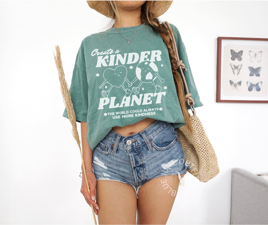 Create a Kinder Planet | Retro Comfort Colors® Tee