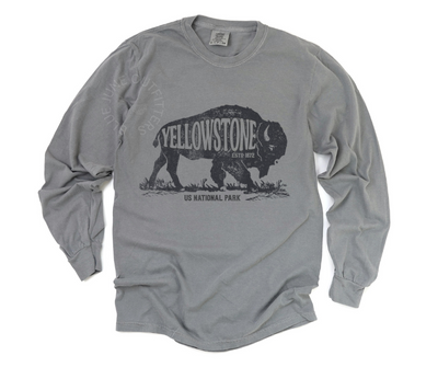 Yellowstone National Park Long Sleeve Tee | Unisex Comfort Colors