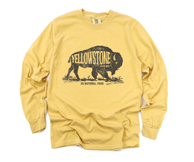 Yellowstone National Park Long Sleeve Tee | Unisex Comfort Colors