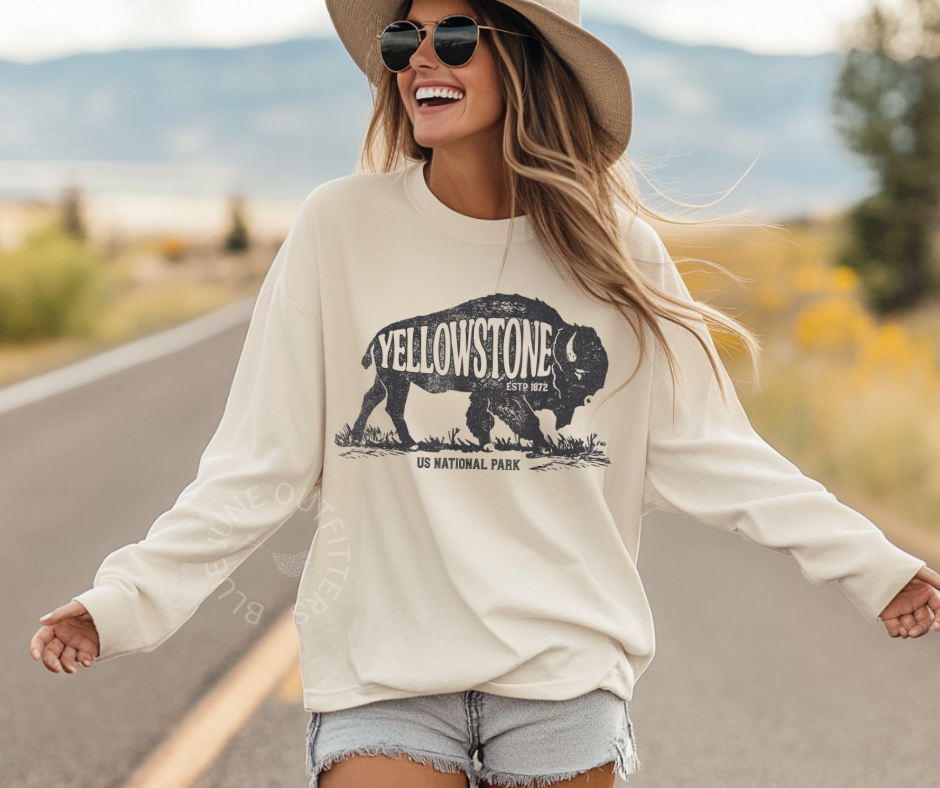 Yellowstone National Park Long Sleeve Tee | Unisex Comfort Colors