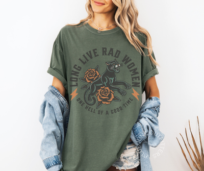 LONG LIVE RAD WOMEN | COMFORT COLORS® RETRO FEMINIST TEE