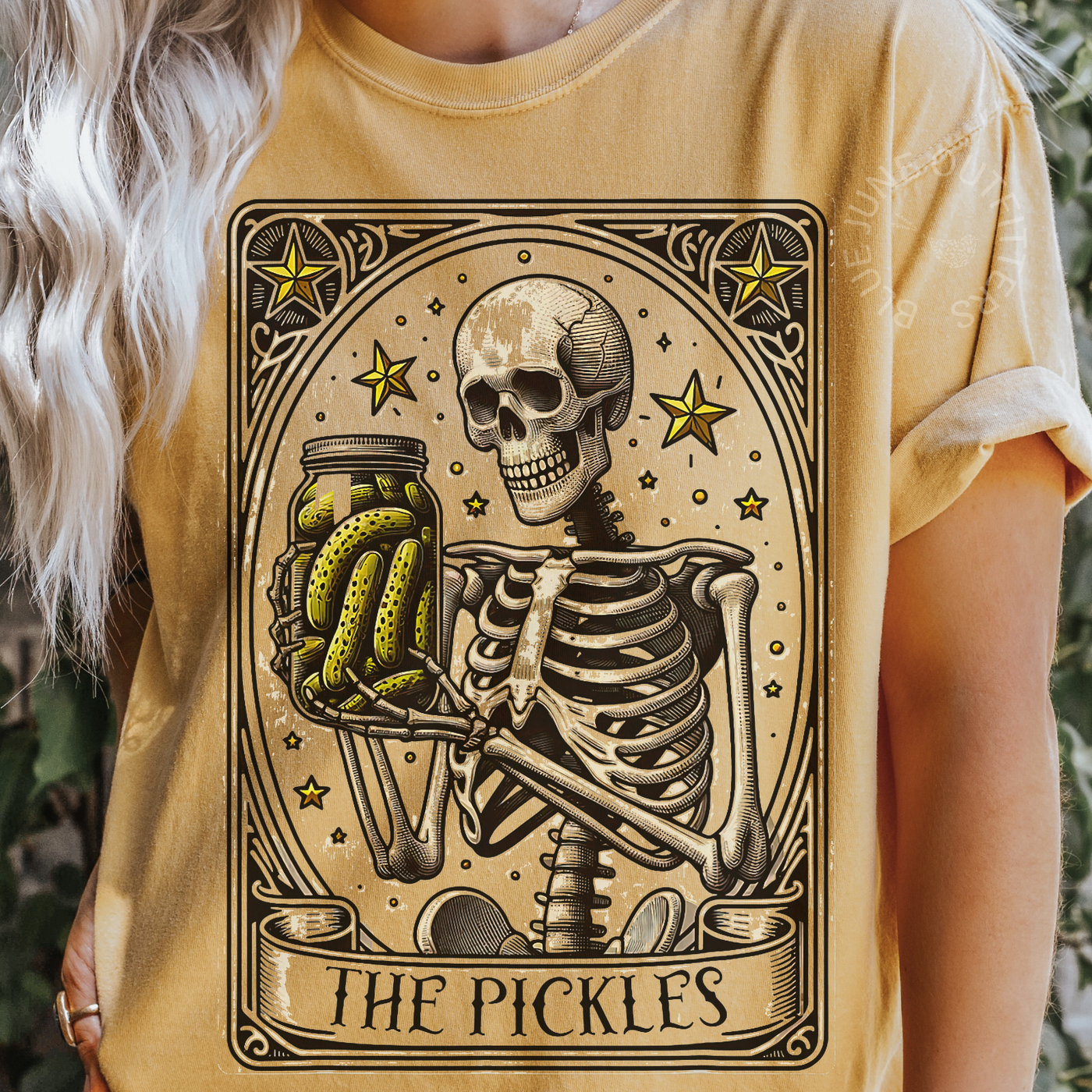 THE PICKLES SKELETON TAROT TEE | GIFT FOR PICKLE LOVER