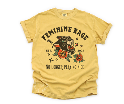 FEMININE RAGE | COMFORT COLORS® FEMINIST TEE