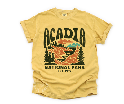 ACADIA NATIONAL PARK TEE | MAINE HIKING NATURE LOVER