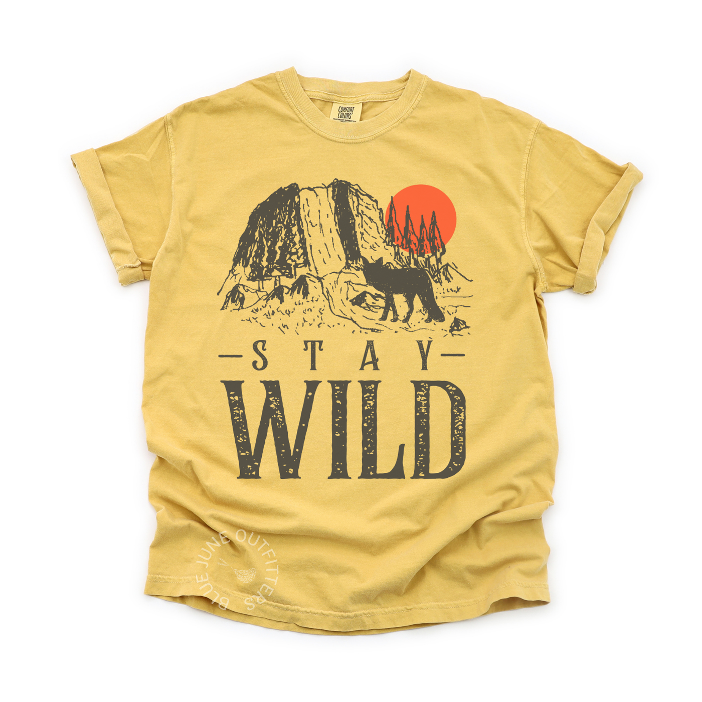 Stay Wild T-Shirt Hiking Camping Nature Graphic Tee