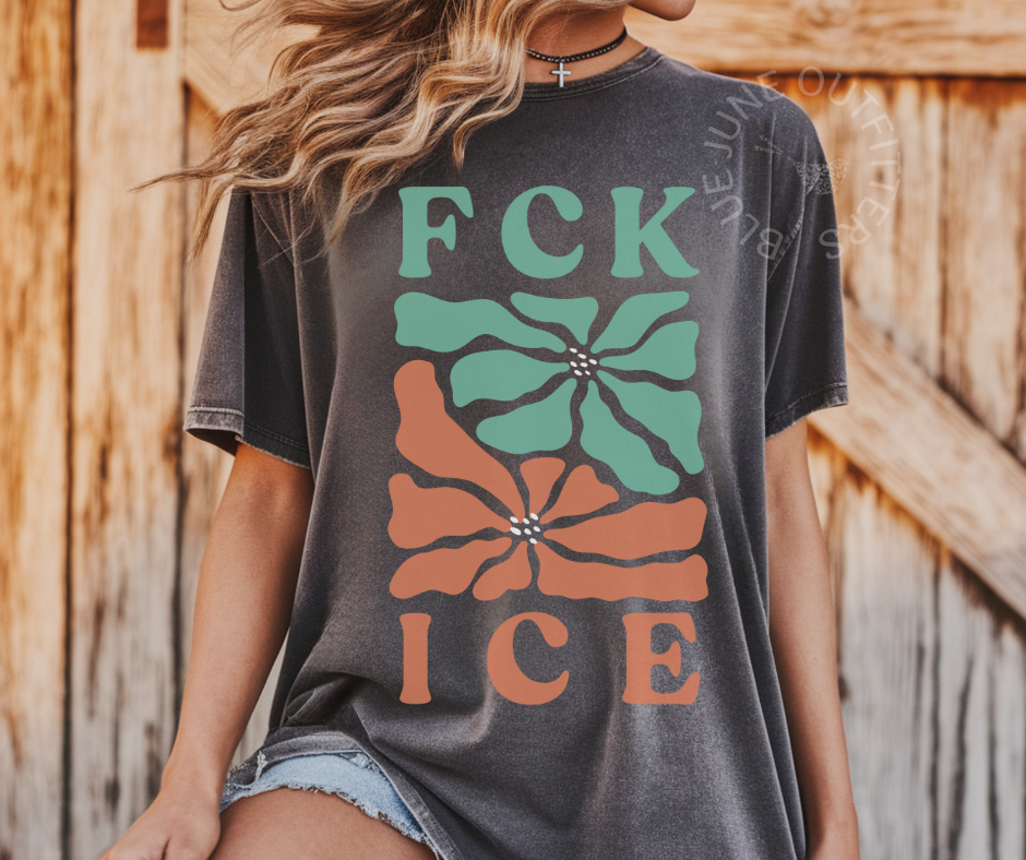 RETRO FLORAL PROTEST TEE | HIPPIE AESTHETIC FEMINIST SHIRT