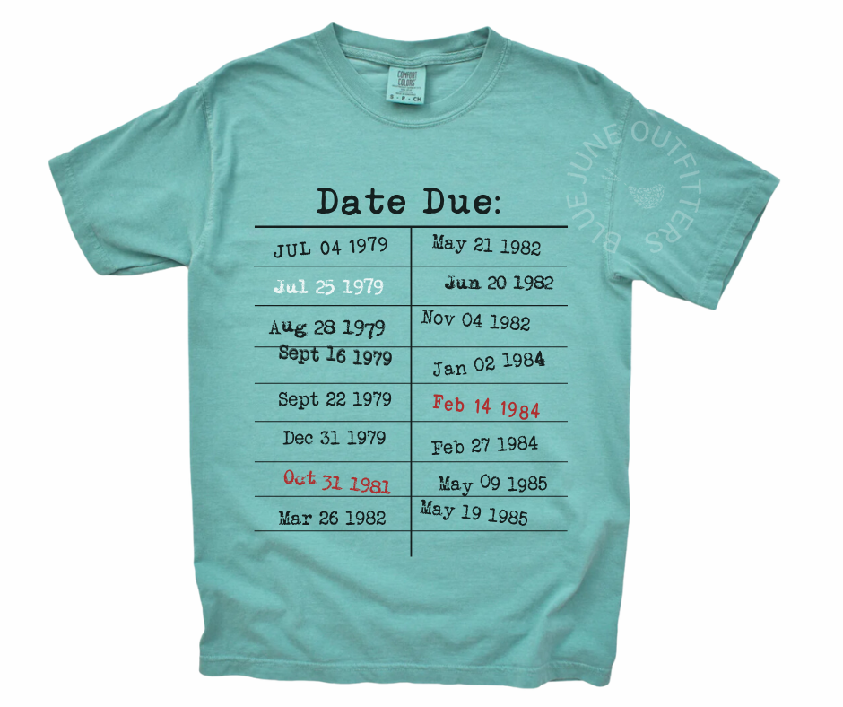 RETRO LIBRARY CARD TEE | BOOKISH BOOK LOVER TEE | GIFT FOR TEACHER | DUE DATE