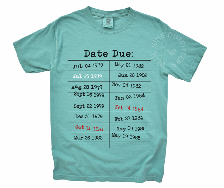 RETRO LIBRARY CARD TEE | BOOKISH BOOK LOVER TEE | GIFT FOR TEACHER | DUE DATE