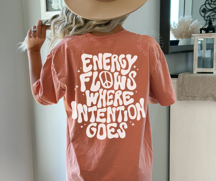 Energy Flows Where Energy Goes | Boho Inspo Comfort Colors® Tee