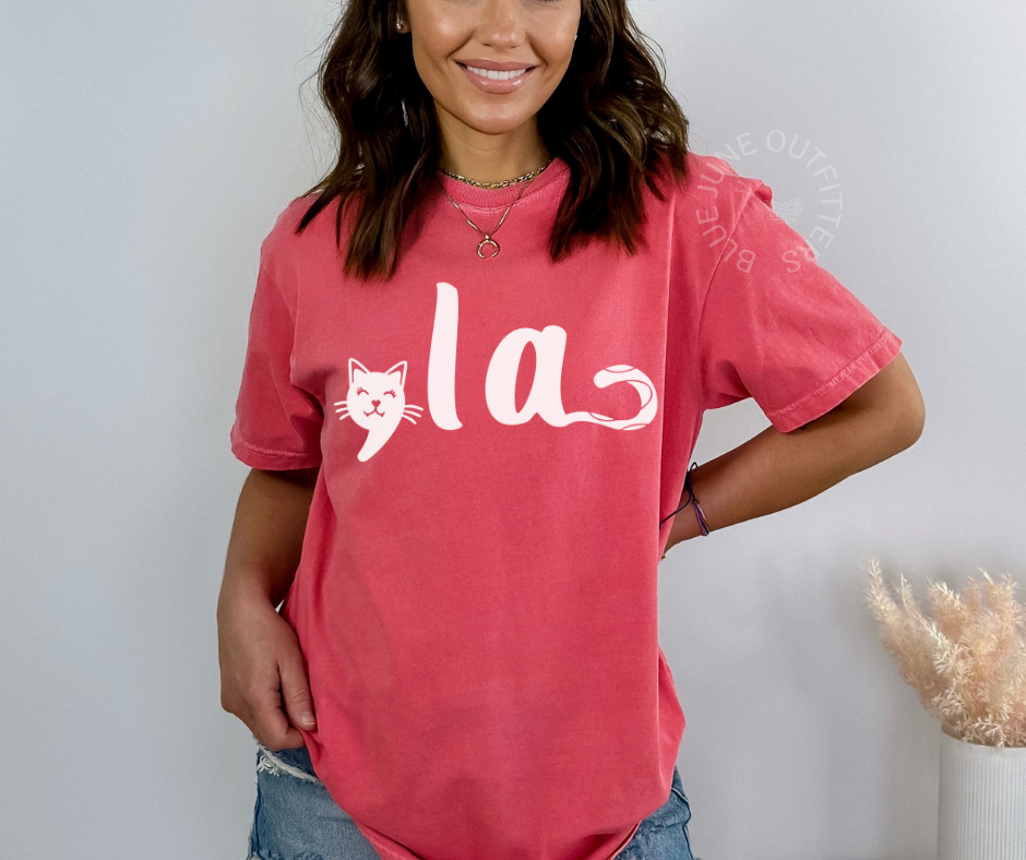 COMMA LA CAT LADY | COMFORT COLORS®  KAMALA TEE