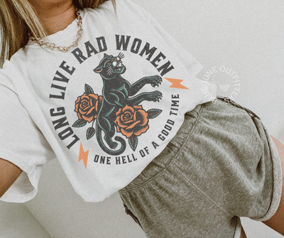 LONG LIVE RAD WOMEN | COMFORT COLORS® RETRO FEMINIST TEE